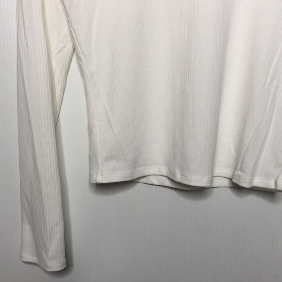 Abound Scoop Neck Long Sleeves Lace Trim T-Shirt Size Small NEW - Picture 5 of 11